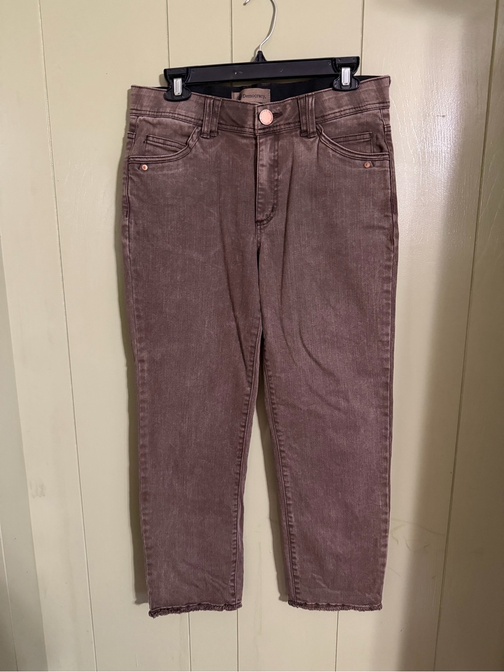 Democracy Women's Brown  Straight Crop Jeans
